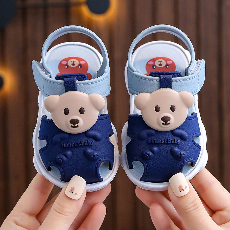 Sandal cho bé tập đi, dép quai hậu bé trai, bé gái, nhiều màu, bằng nhựa dẻo êm chân, chống trượt
