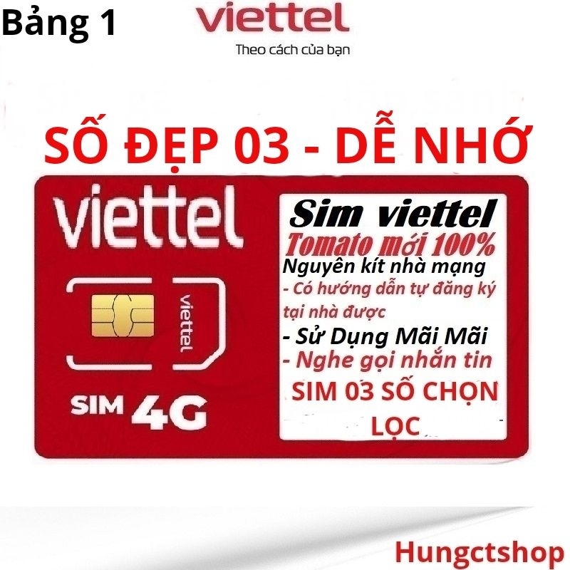 Sim 4G Viettel trả trước nguyên kít số 2 cặp gánh đẹp, dễ nhớ | Shopee ...
