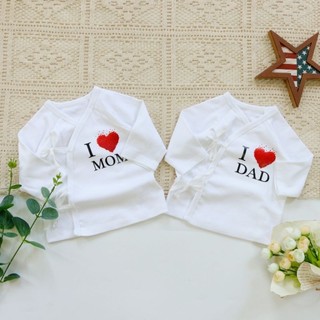 Combo 2 áo cột dây kèm 2 set mũ vớ tất cho bé sơ sinh
