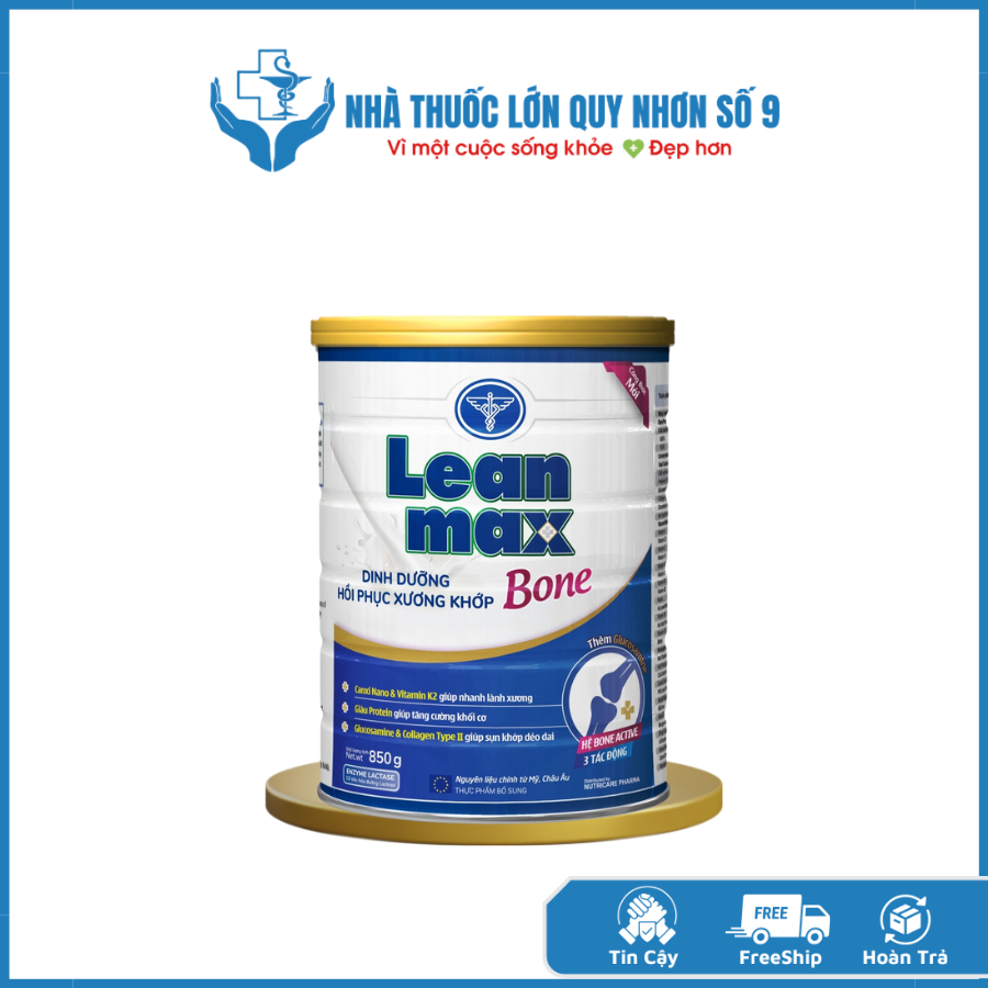 Sữa bột Lean Max Bone 850g Canxi nano cho xương chắc khỏe, khớp dẻo dai ...
