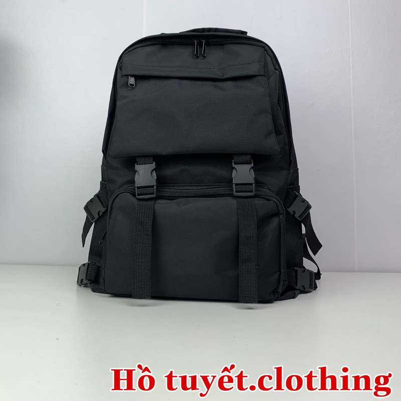 Balo thời trang nam nu cặp đi học chất vải canvas bền đẹp chống thấm nước nhiều ngăn đựng tiện dụng AB 00