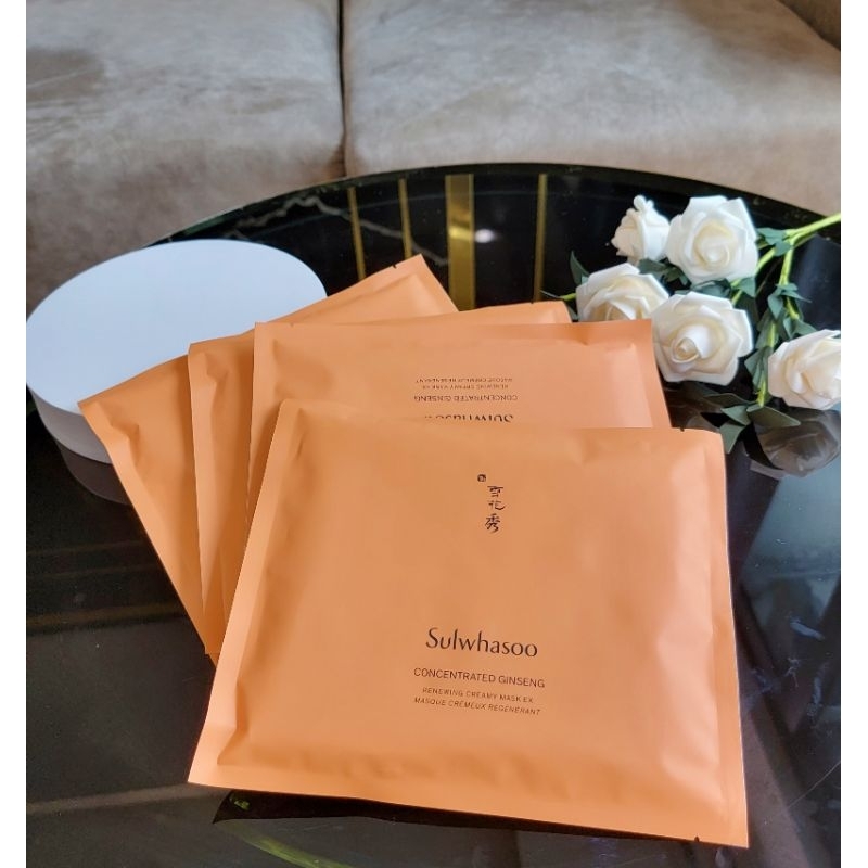 Mặt Nạ nhân sâm Chống Lão Hóa Sulwhasoo Concentrated Ginseng Renewing Creamy Mask 1pc