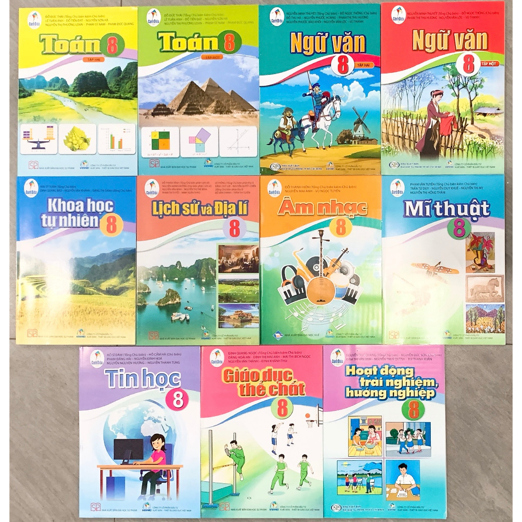 Ảnh Sách - Sách giáo khoa lớp 8 - chương trình cánh diều (lẻ) + bán kèm 1 quyển vở viết 3