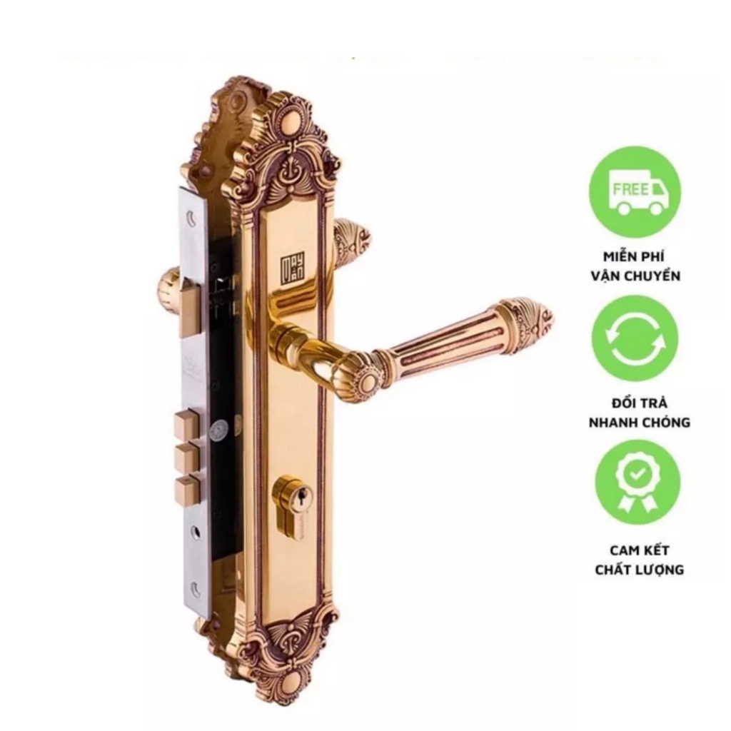 KHOÁ CỬA TAY GẠT LẮP CỬA ĐẠI SẢNH HUY HOÀNG ĐỒNG THAU HC8526 ĐẠI CHÍNH ...