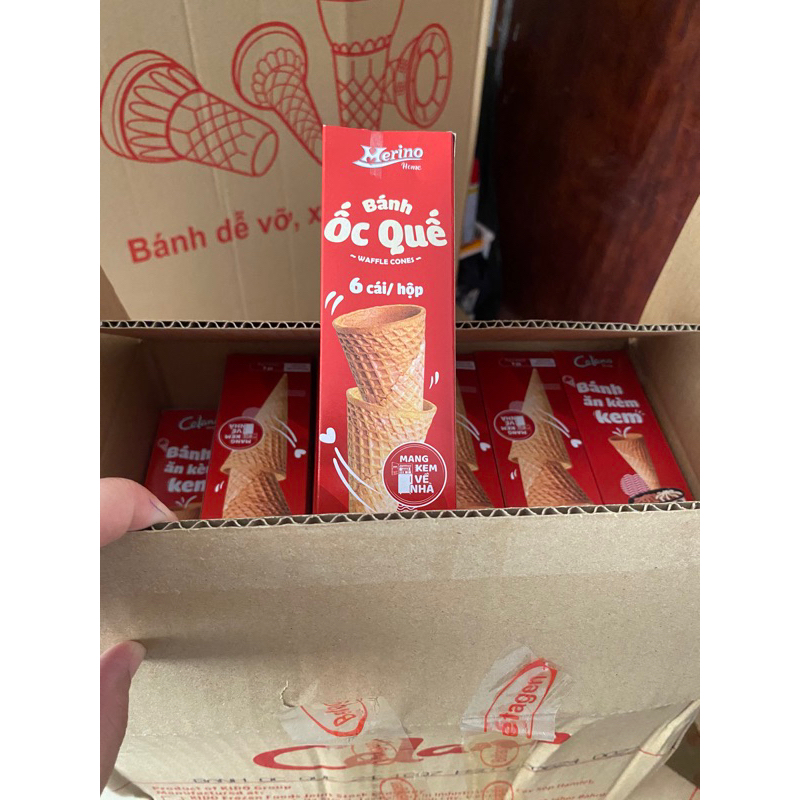 Bánh ốc quế nón loại đặc biệt [bánh merino và vinamilk] | Shopee Việt Nam