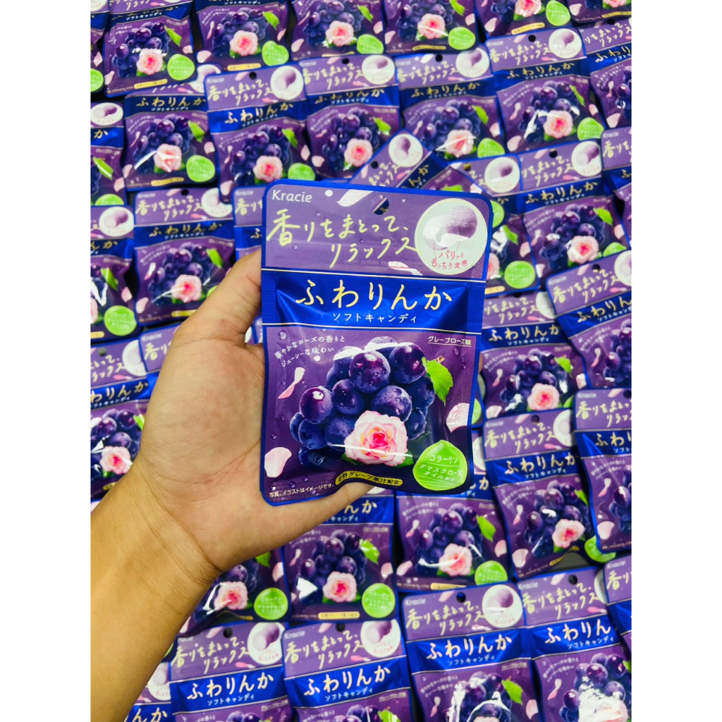 Kẹo Hoa Hồng Collagen Kracie Thơm Cơ Thể Nhật Bản Gói 10 viên 32g