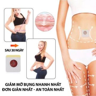 Hộp 40 Miếng Dán Rốn Giảm Béo Giảm mỡ Đốt Cháy Mỡ Thừa Đông Y Hiệu Quả