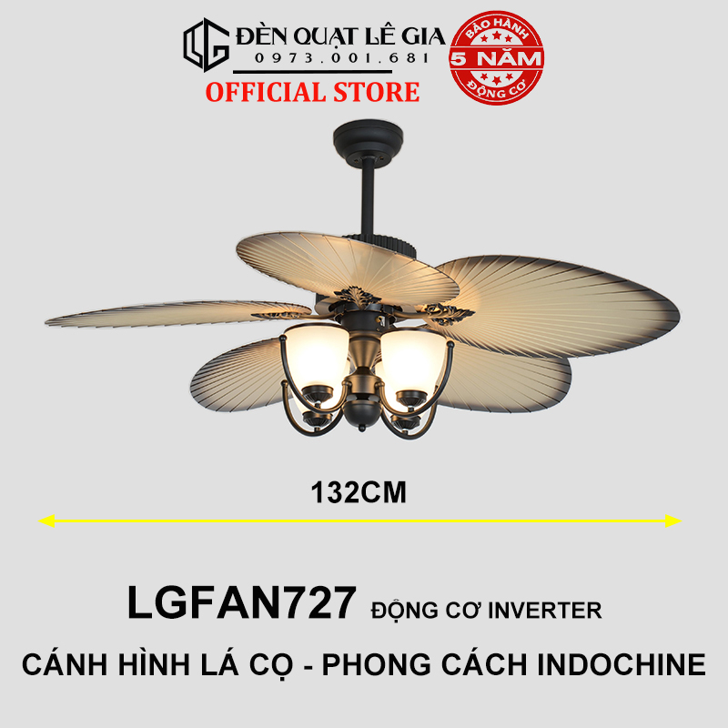 Ảnh { SALES 50% } Quạt Trần INDOCHINE STYLE | Quạt Trần Phong Cách Đông Dương Đẹp 2024 1