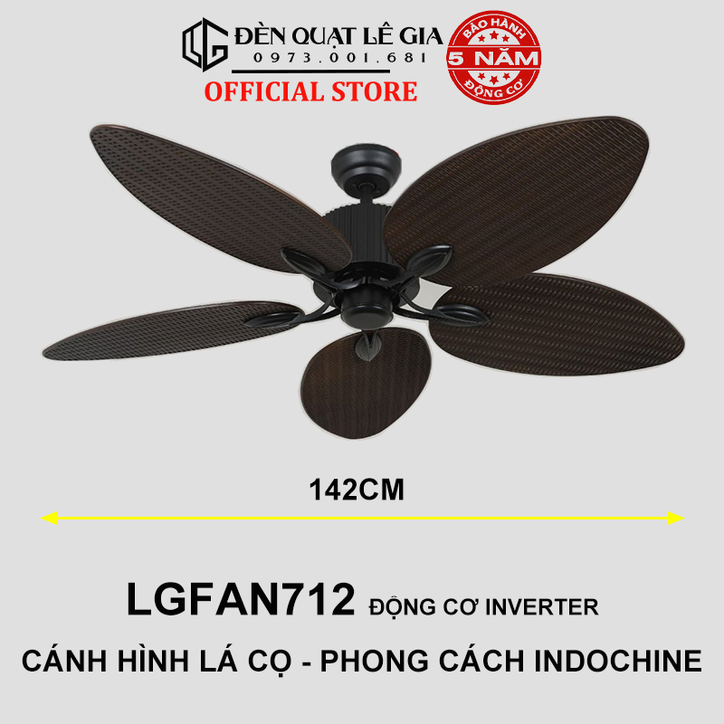 Ảnh { SALES 50% } Quạt Trần INDOCHINE STYLE | Quạt Trần Phong Cách Đông Dương Đẹp 2024 4