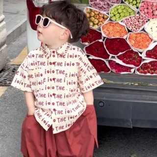 Sét bộ sơ mi mùa hè cho bé trai từ 0-8 tuổi phong cách hàn quốc