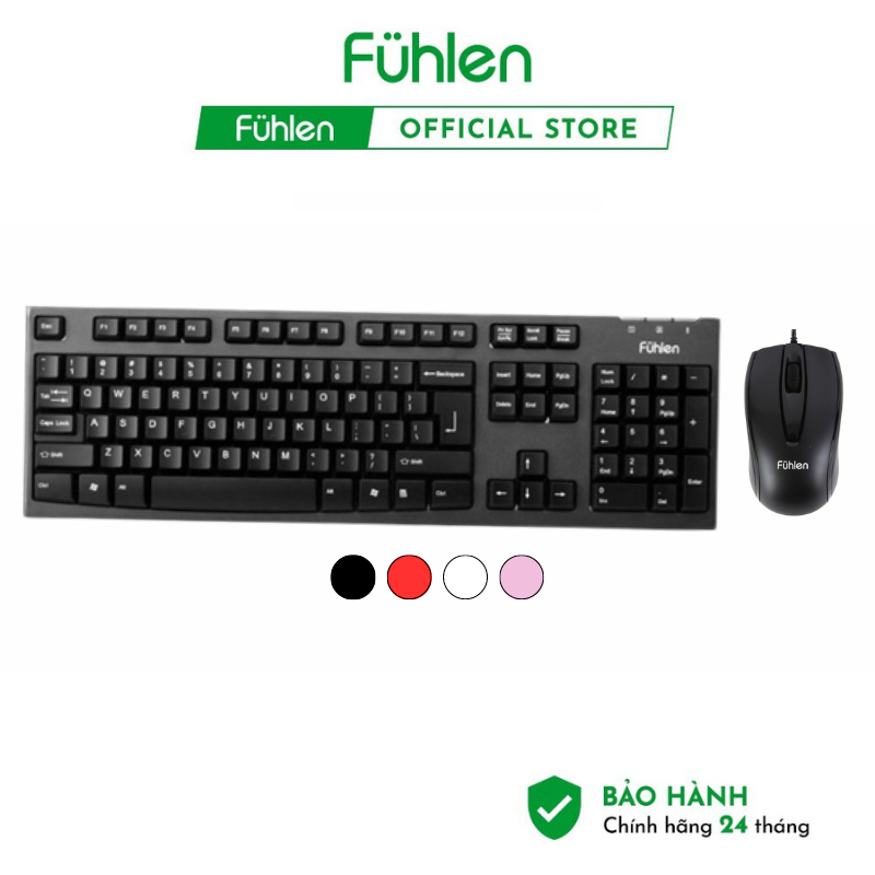 Bộ Bàn phím kèm chuột Fuhlen L411 và chuột Fuhlen L102 có dây chính ...