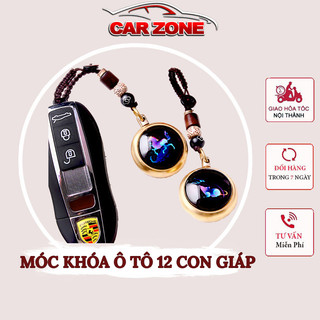 Móc Chìa Khóa Ô Tô Xe Máy 12 Con Giáp Phong Thủy Tài Lộc Phú Quý – DẠ QUANG VERSION 3