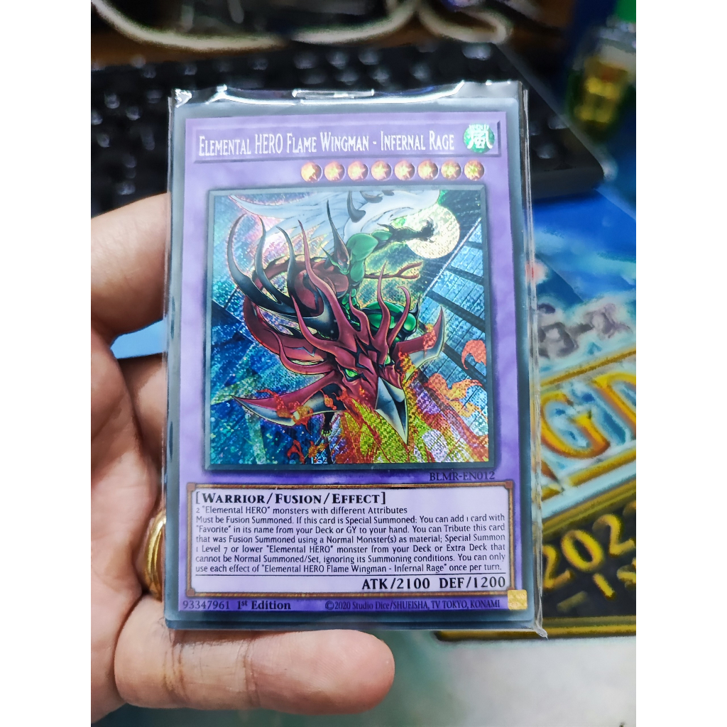 [Yugioh Funny Shop] 1 lá thẻ bài Elemental HERO Flame Wingman ...