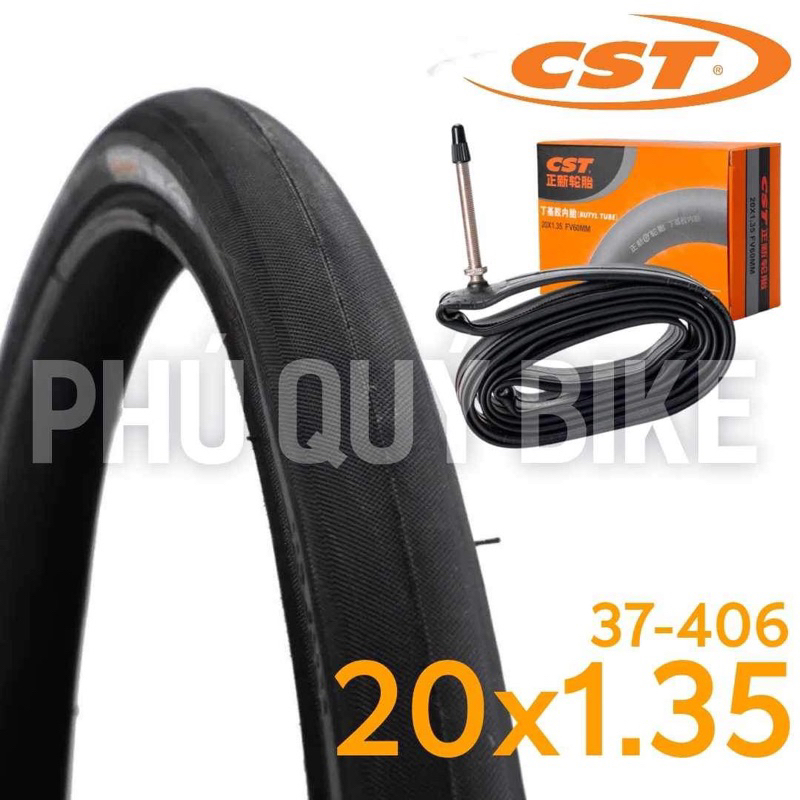 Vỏ Lốp , Ruột Săm Xe Đạp 20x1.35 CST (37-406)
