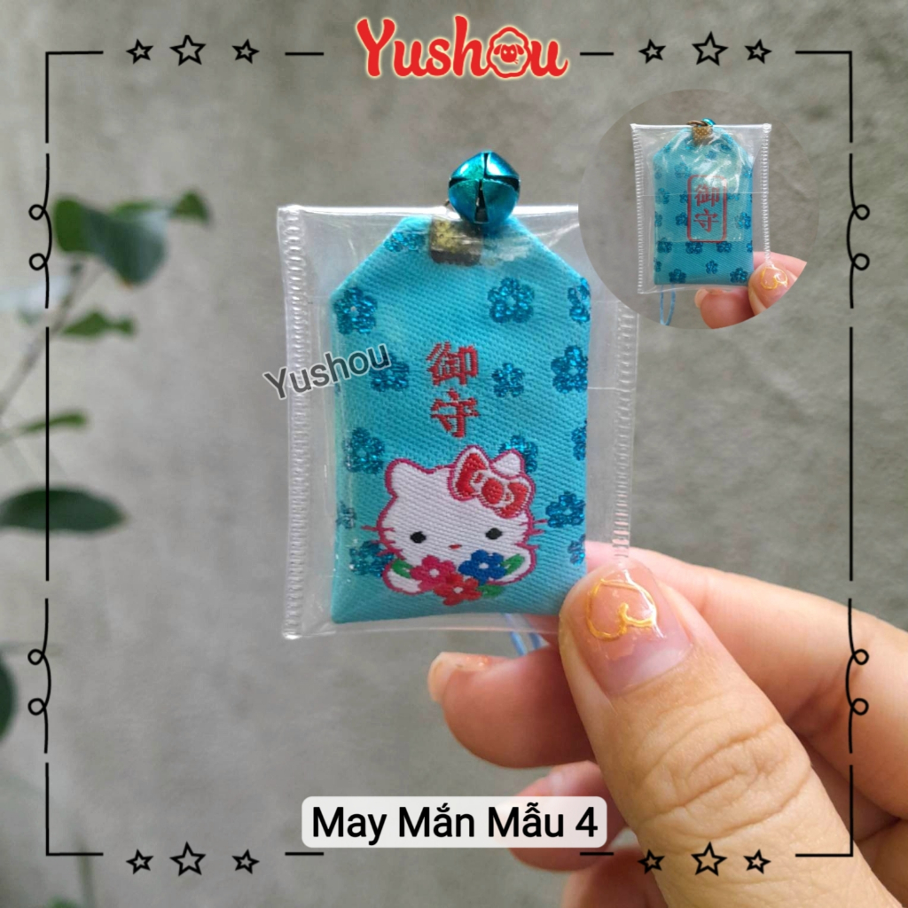 Túi Phước Yushou May Mắn Hello Kitty - Kiểu Omamori Nhật, Có sẵn, Quà tặng ý nghĩa.