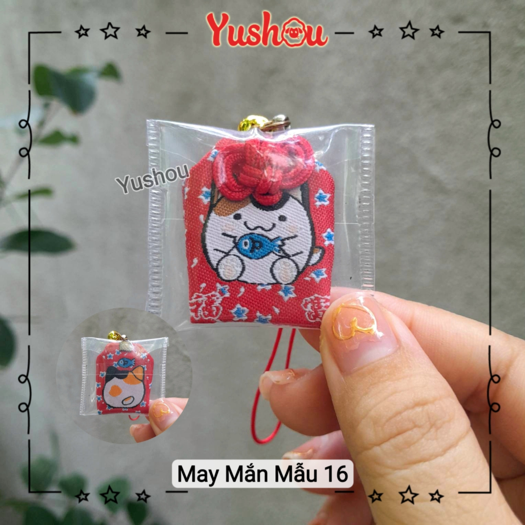 Túi Phước Yushou Mèo Ú May Mắn dễ thương, Có sẵn, Quà tặng ý nghĩa.