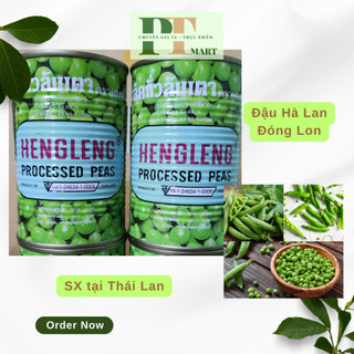 [Thái Lan] Đậu Hà Lan đóng hộp Heng Leng / Đậu hà lan lon 400gr -- Đậu Thái