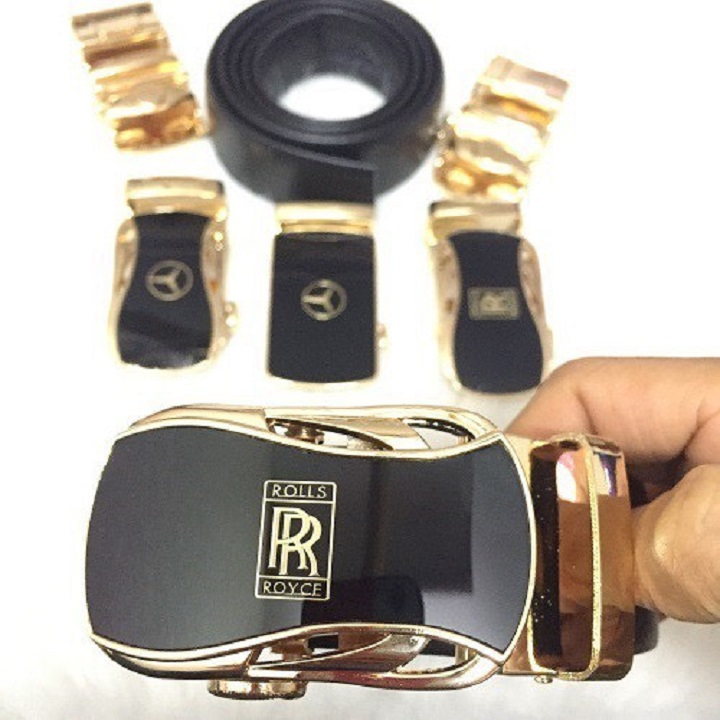 Thắt Lưng Da Bò 100% Chính Hãng Mạ Vàng, Thắt Lưng Da Nam Hàng Hiệu Khóa Cài Tự Động Cao Cấp  [#thắt_lưng_nam]