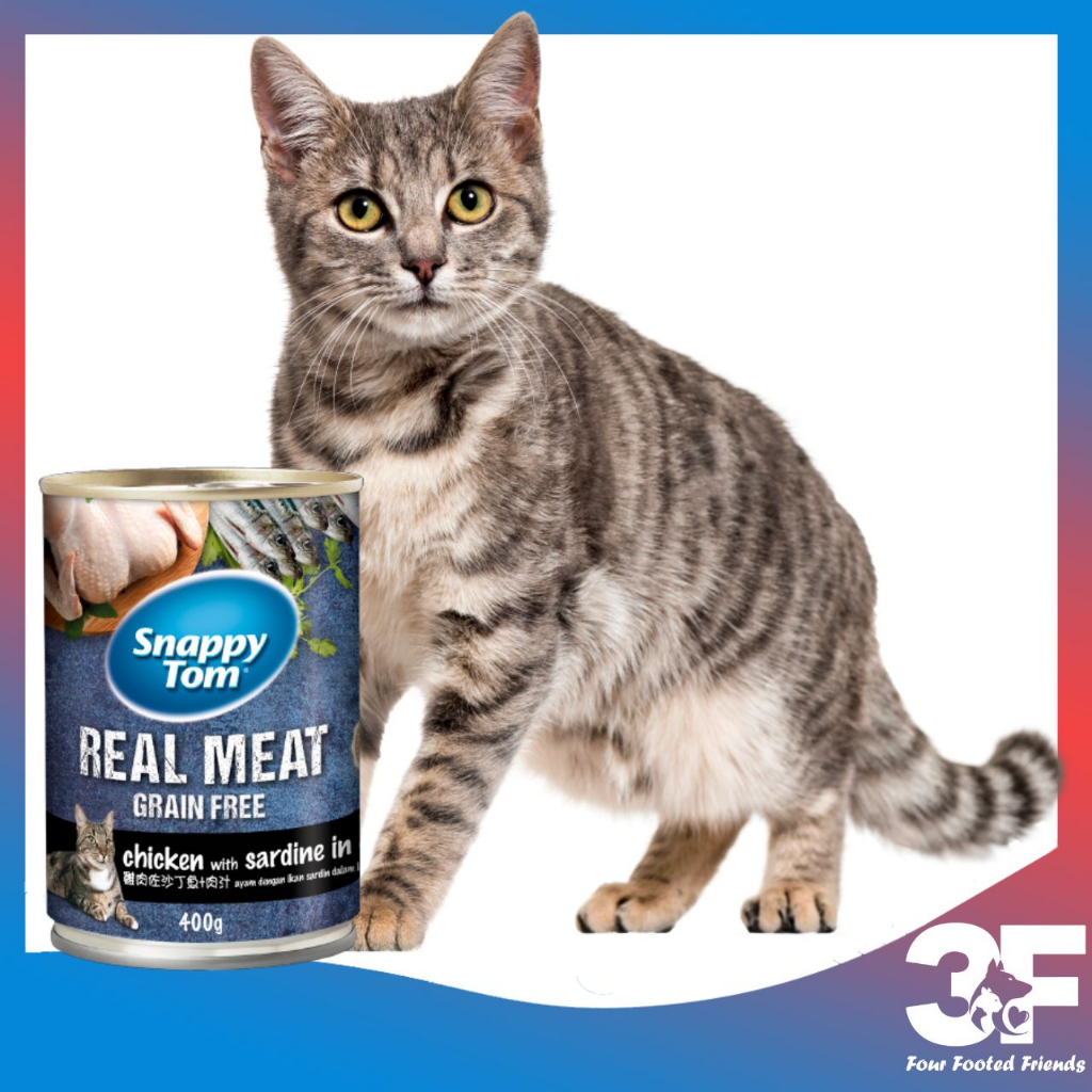 Pate Thức Ăn Ướt Snappy Tom Real Meat Cho Mèo Trưởng Thành - Lon 400G ...