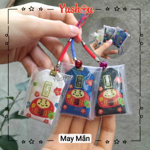 Túi Phước Yushou May Mắn DARUMA Khai Vận - Kiểu Omamori Nhật, Có sẵn, Quà tặng ý nghĩa.
