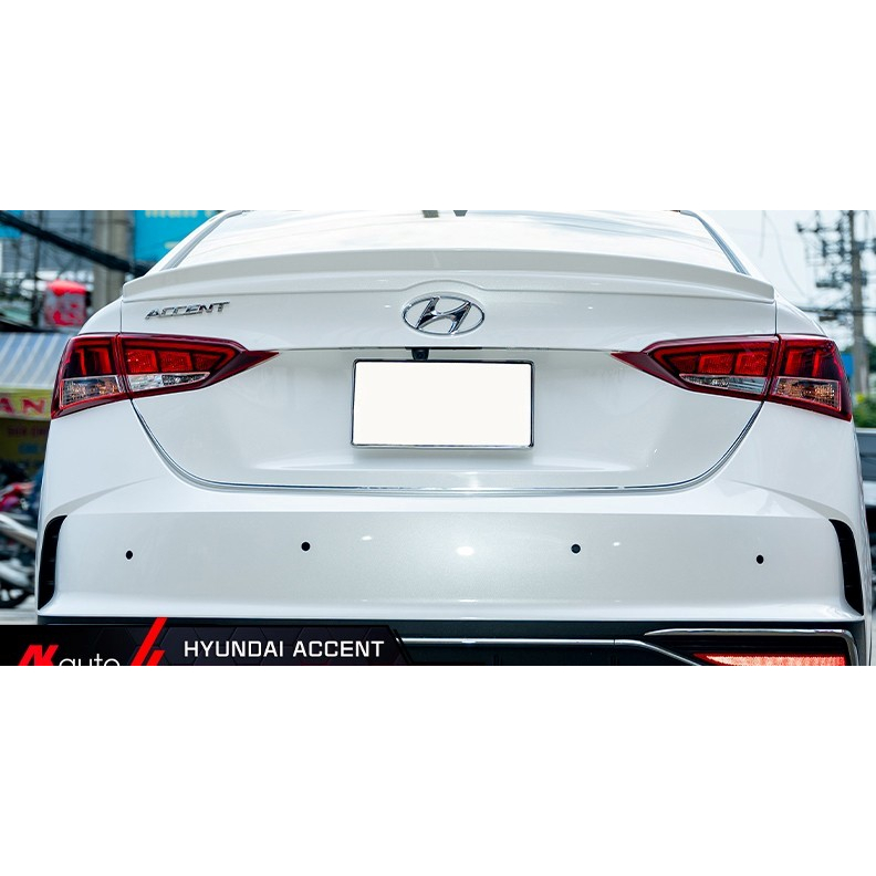 Đuôi gió liền cốp xe Hyundai ACCENT 2018-2023 ,Đuôi cá thể thao hàng mộc chưa sơn ,chưa có băng keo 3m