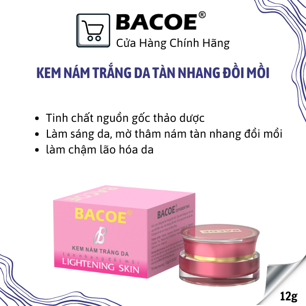 KEM BACOE KEM NÁM BACOE KEM NÁM TRẮNG DA TÀN NHAN ĐỒI MỒI BACOE
