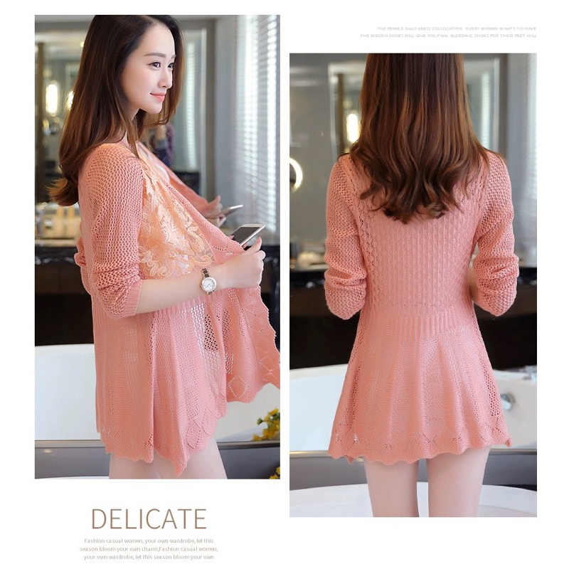 Áo Khoác len Cardigan Dáng Dài dễ thương- K2
