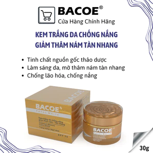 KEM BACOE KEM NÁM BACOE KEM DƯỠNG TRẮNG DA CHỐNG NẮNG GIẢM THÂM NÁM – TÀN NHANG BACOE 30g