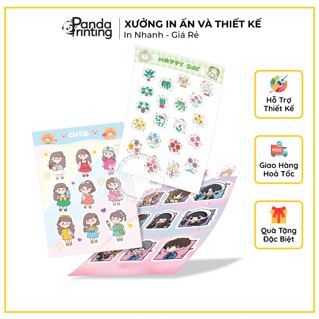 In Ấn Hình Dán, Sticker Trang Trí Theo Yêu Cầu | Shopee Việt Nam