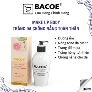 KEM BODY BACOE Kem Trắng da toàn thân, chống nắng BODY LOTION BACOE 180ml