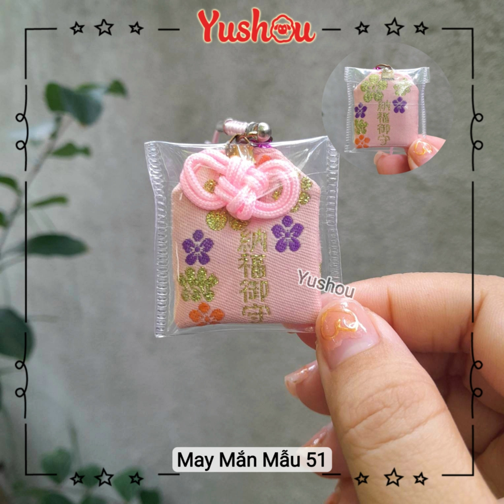 Túi Phước Yushou May Mắn Mẫu 51 - Kiểu Omamori Nhật, Có sẵn, Quà tặng ý nghĩa.