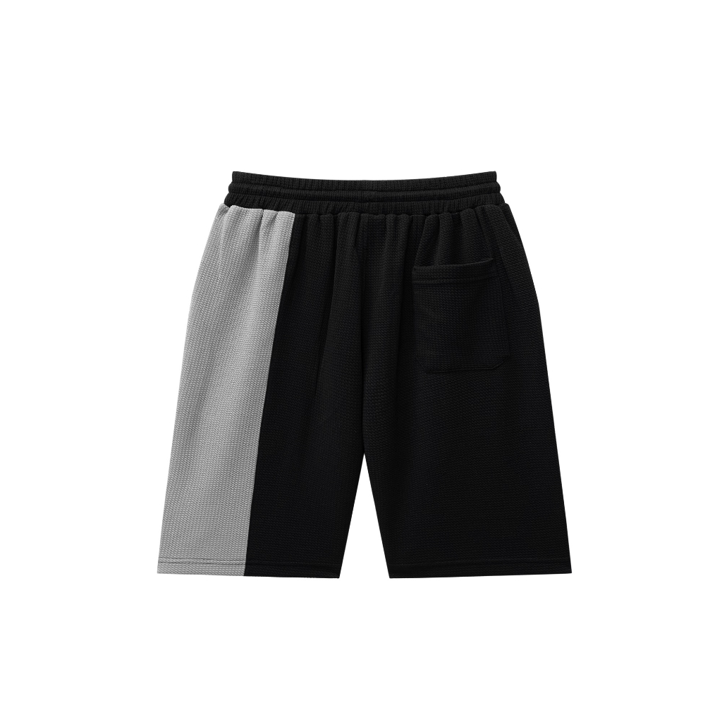 Quần short nam bigsize, phối màu xám đen quần đùi nam chất dày dặn co giãn cực tốt mềm mịn không bai không xù - Toplevel