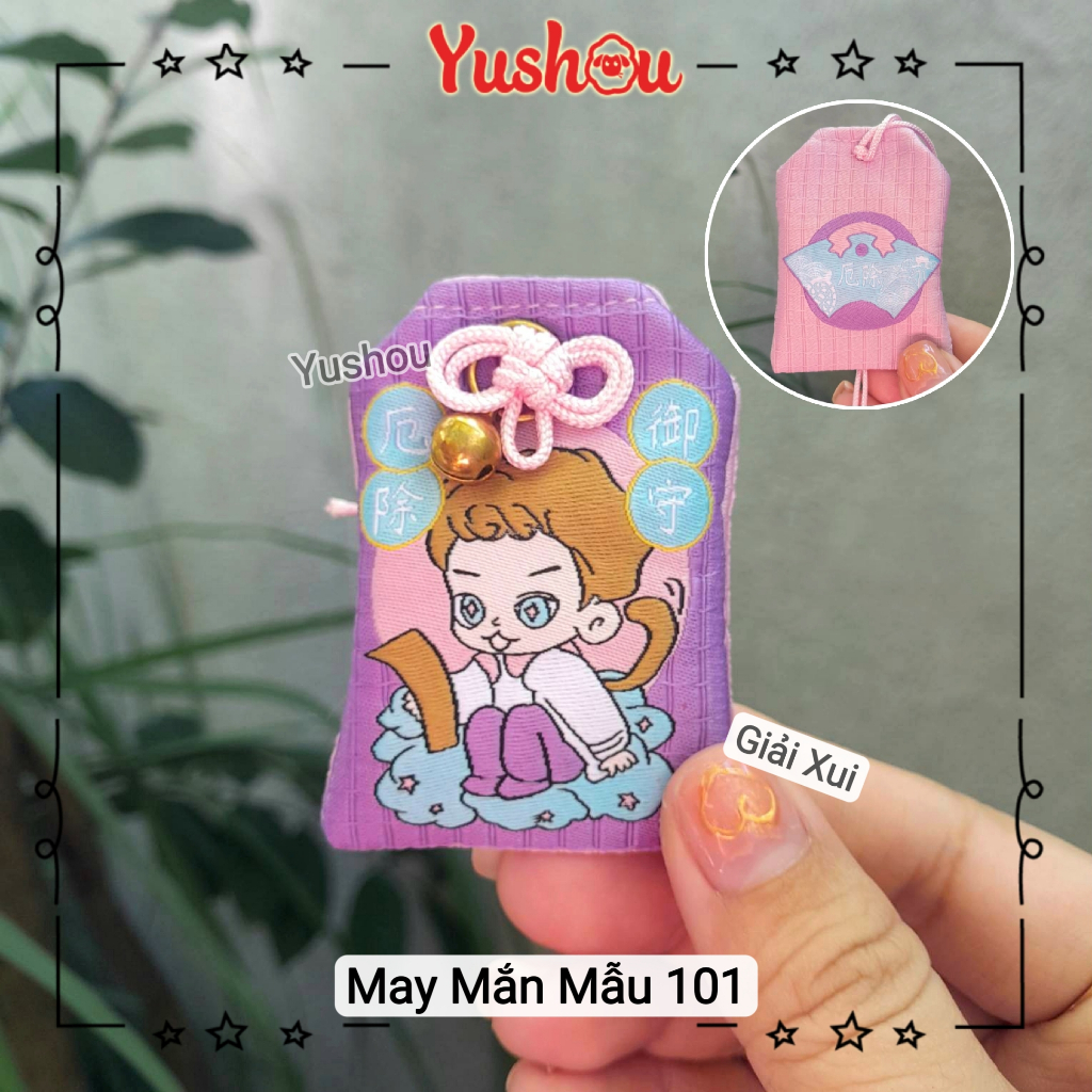 Túi Phước Yushou Mai Mắn Giải Xui Mẫu 101 - Kiểu Omamori Nhật, Có sẵn, Quà tặng ý nghĩa.
