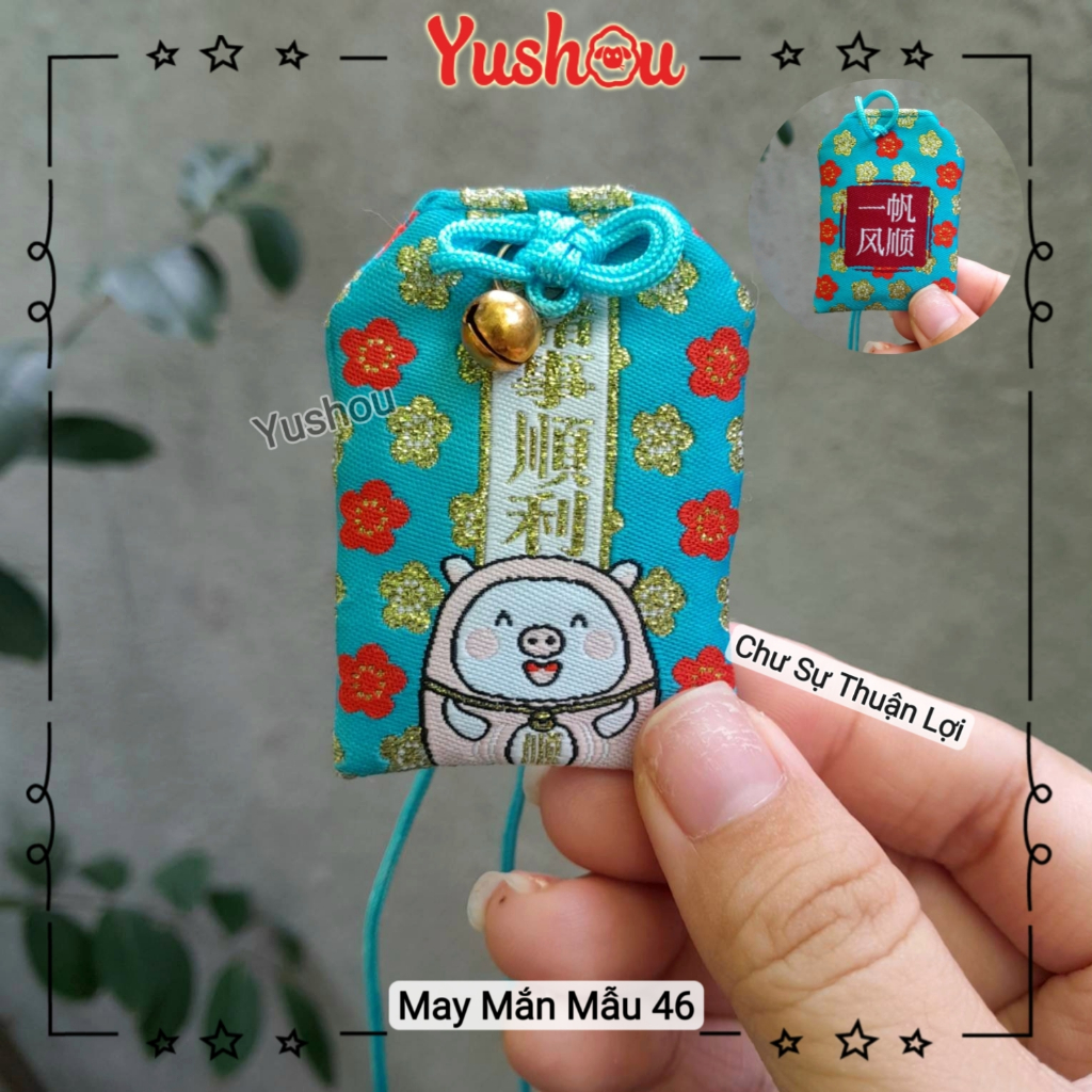 Túi Phước Yushou May Mắn Chư Sự Thuận Lợi - Kiểu Omamori Nhật, Có sẵn, Quà tặng ý nghĩa.