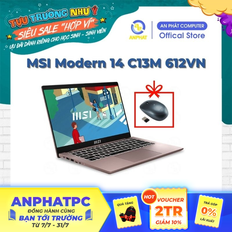 Laptop MSI Modern 14 C13M-611VN / 612VN (Core i5-1335U | 14 inch FHD)
