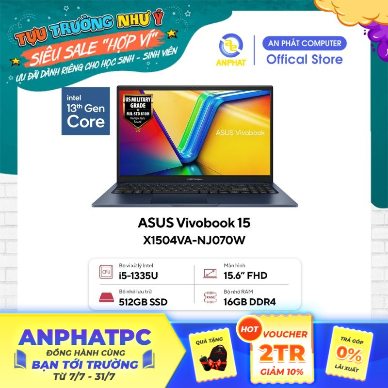 Laptop Asus Vivobook 15 X1504VA-NJ070W (Core i5-1335U)