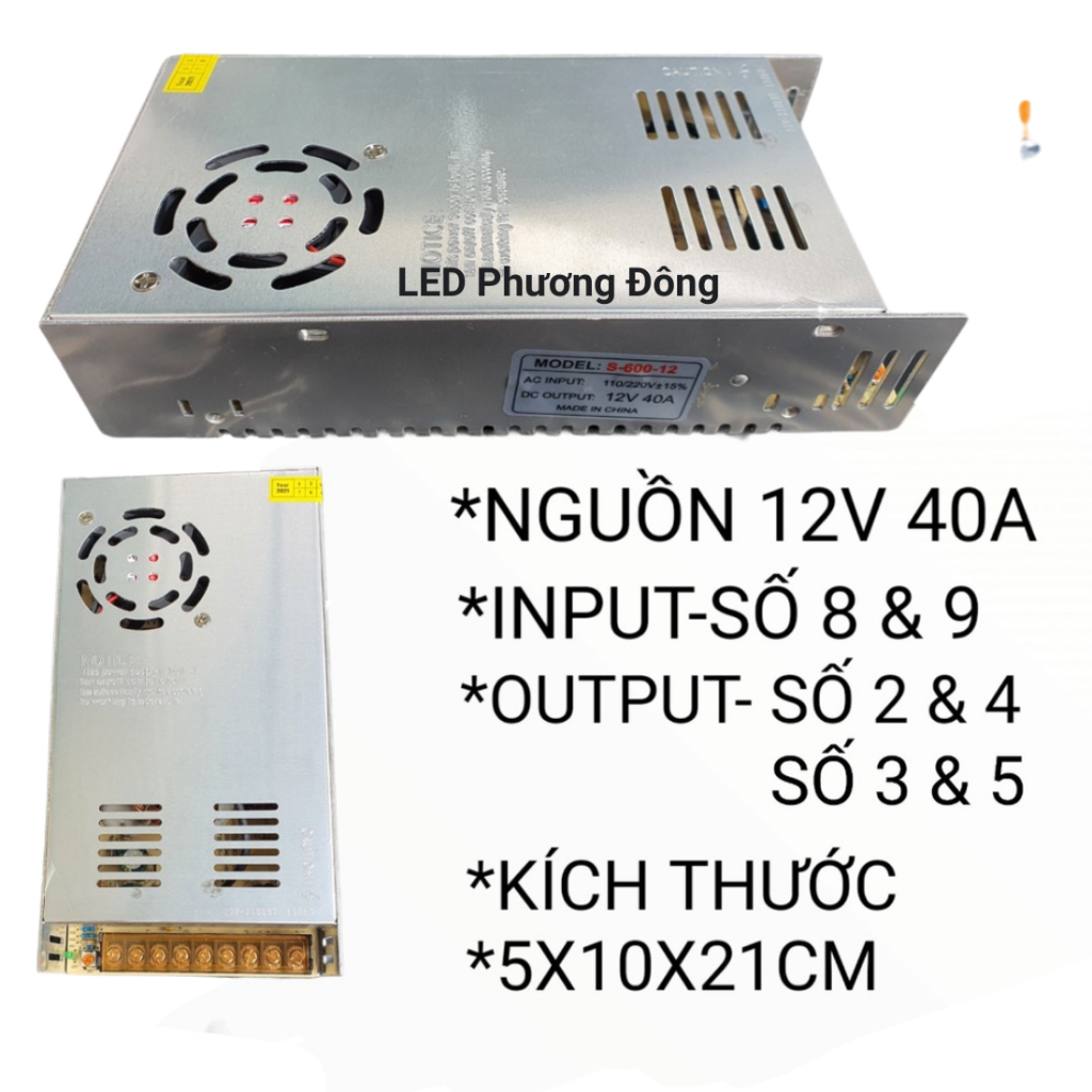 Nguồn Tổ ong 12V - 5A - 10A - 15A - 20A - 30A - 40A