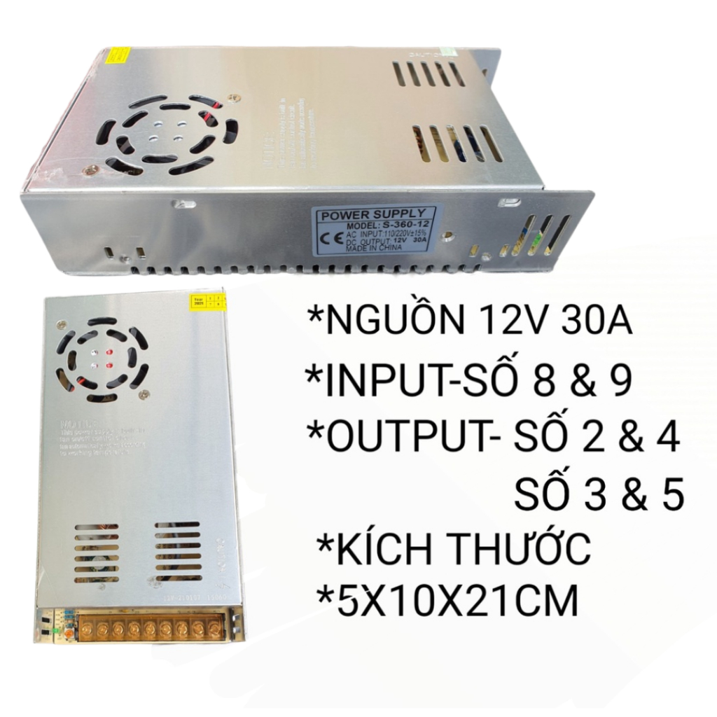 Nguồn Tổ ong 12V - 5A - 10A - 15A - 20A - 30A - 40A
