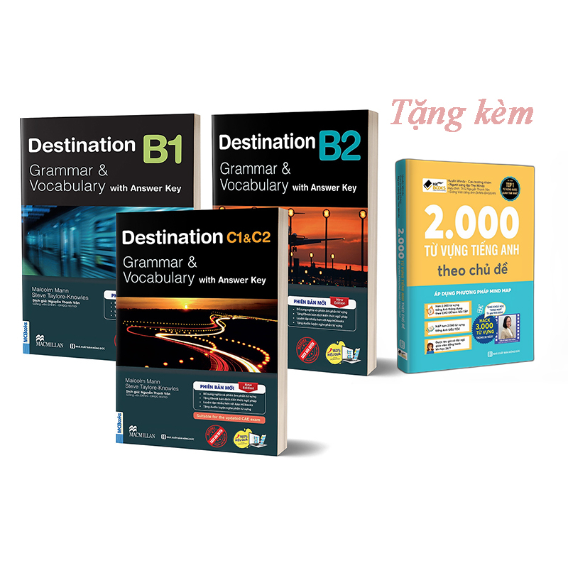 Sách Bộ 3 Cuốn Destination B1 B2 C1andc2 Tặng Sách 2000 Từ Vựng Ta