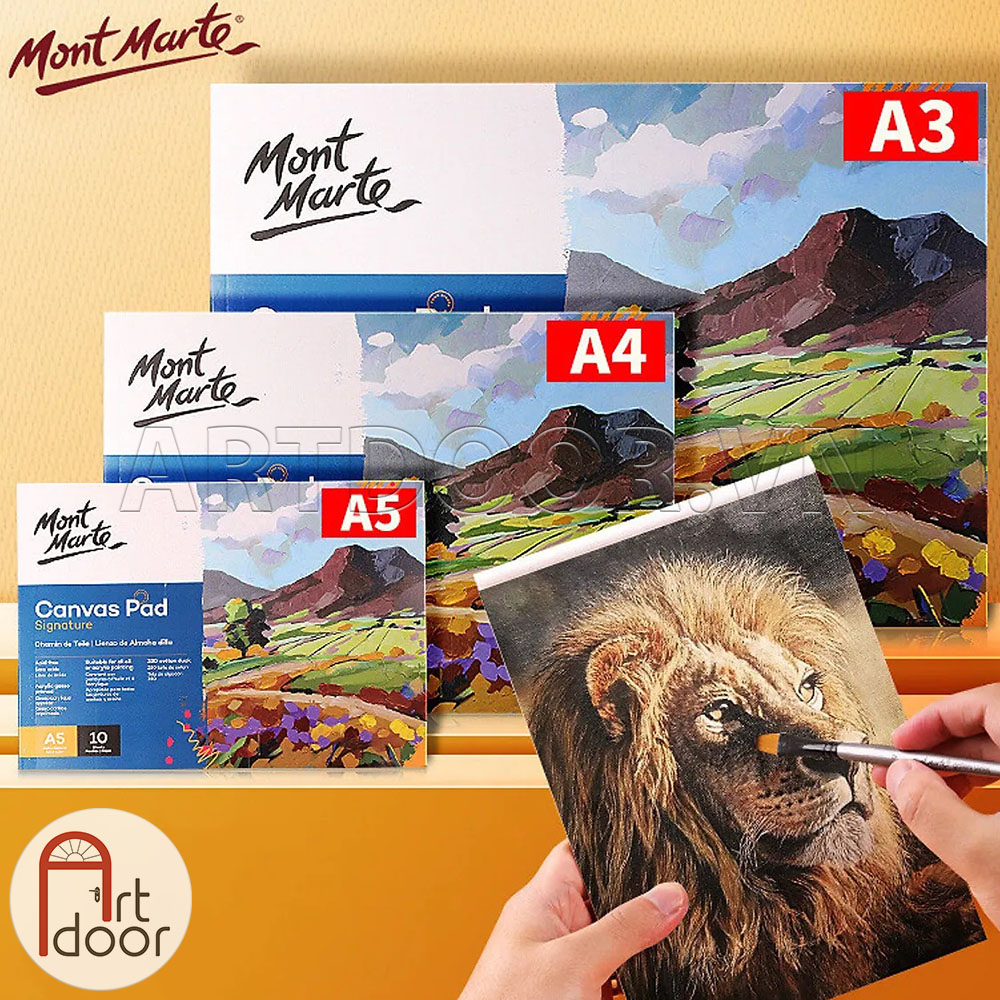 [ARTDOOR] Canvas vẽ tranh MONT MARTE Pad dạng Sổ Xé A3/A4/A5 | Shopee ...