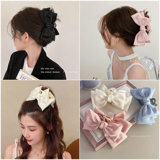 MEOWU Kẹp tóc càng cua nơ to phong cách Hàn Quốc giành cho nữ