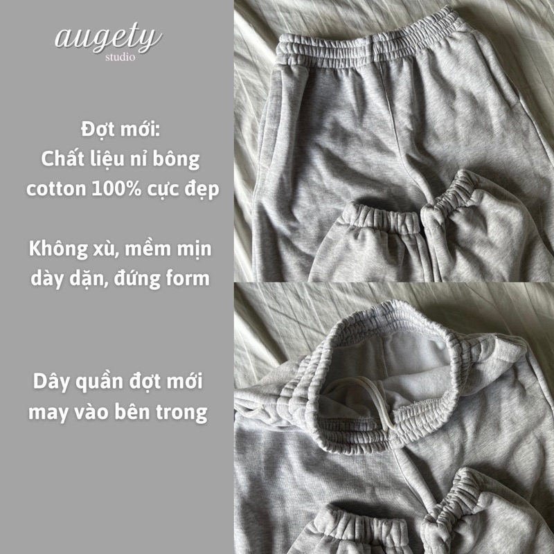 Quần Jogger Nỉ Bông Cotton Augety Studio Sweatpants