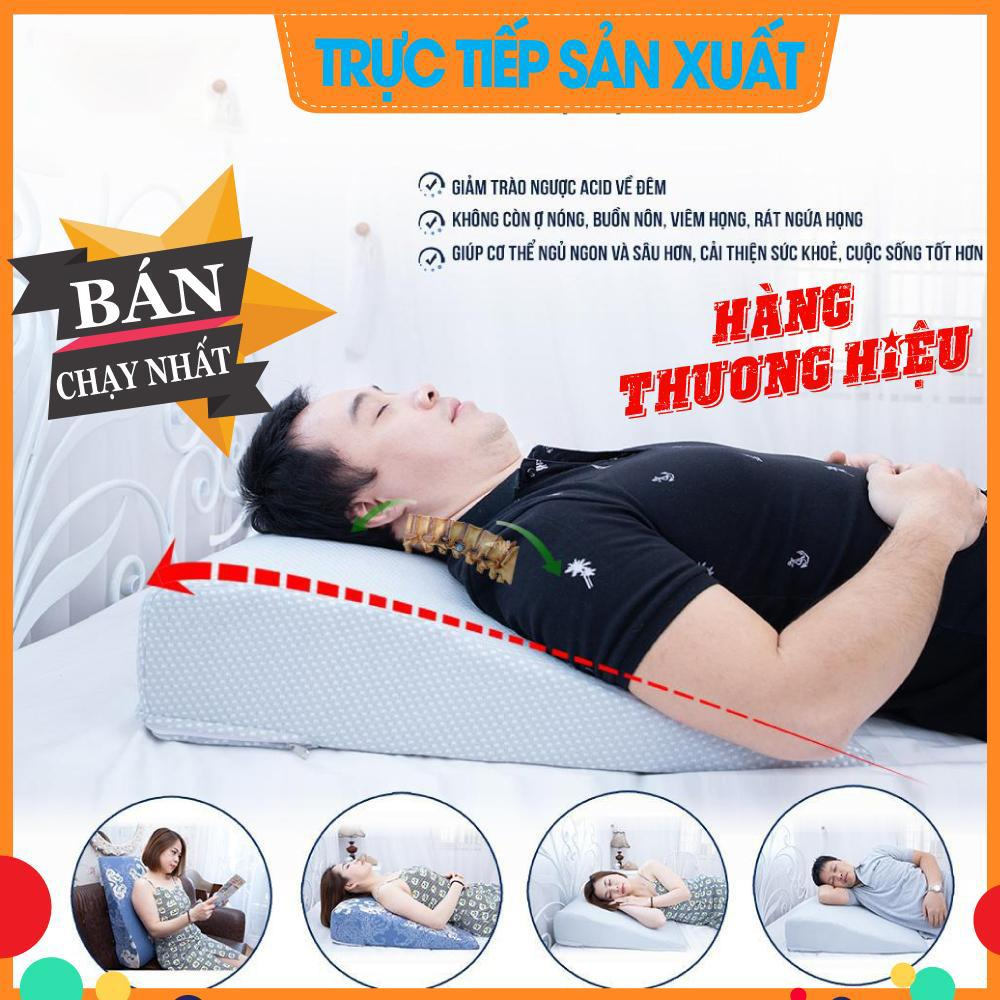 Gối chống trào ngược dạ dày người lớn Yorokobi, KT 69x60x18cm (bo tròn đỉnh gối chống trơn tụt)