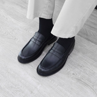 Giày Loafer Classic D1 - JOG04 , da bò nappa nguyên tấm , đế phíp gỗ cao 3,8cm ( D1 )