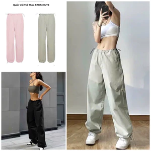 Quần jogger cạp chun dây rút .Quần ống rộng trơn dáng suông nhiều màu phong cách cá tínhn