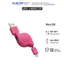 Cáp cuộn microUSB Elecom MPA-AMBIRLC08 - chống rối tiện lợi dây rút thông minh
