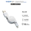 Cáp cuộn microUSB Elecom MPA-AMBIRLC08 - chống rối tiện lợi dây rút thông minh
