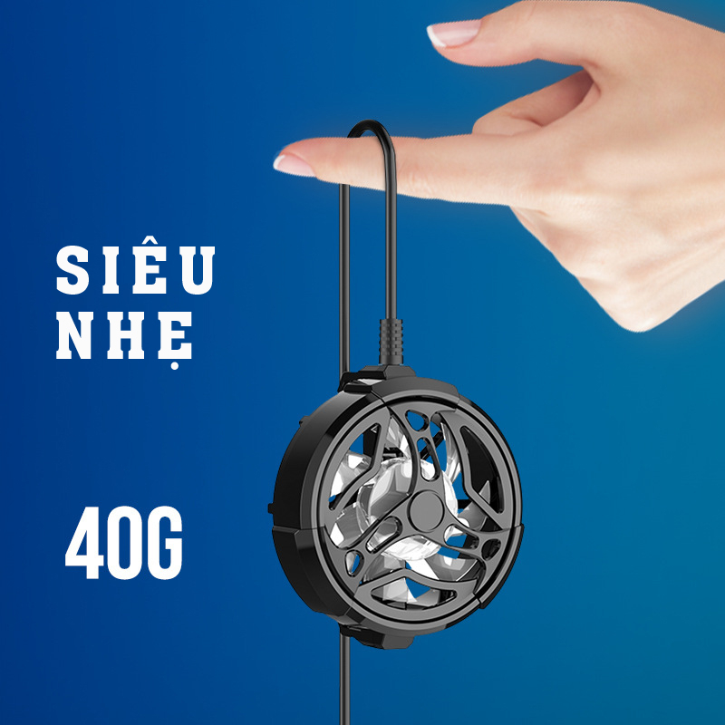 Quạt Tản Nhiệt Điện Thoại Giá Rẻ AL01 Có Đèn LED RGB
