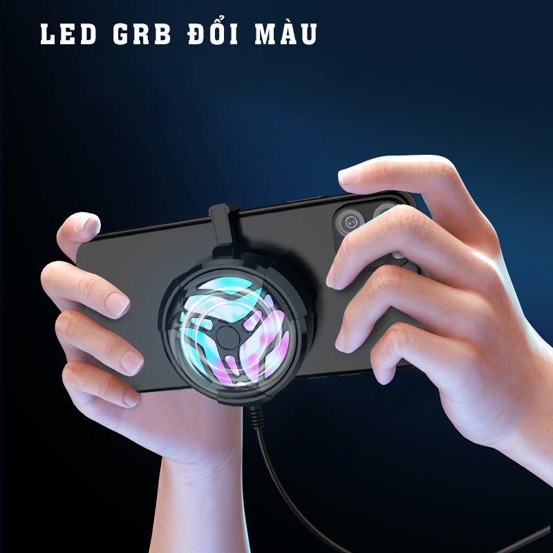 Quạt Tản Nhiệt Điện Thoại Giá Rẻ AL01 Có Đèn LED RGB