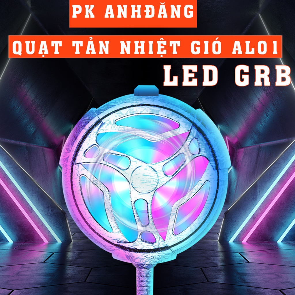 Quạt Tản Nhiệt Điện Thoại Giá Rẻ AL01 Có Đèn LED RGB